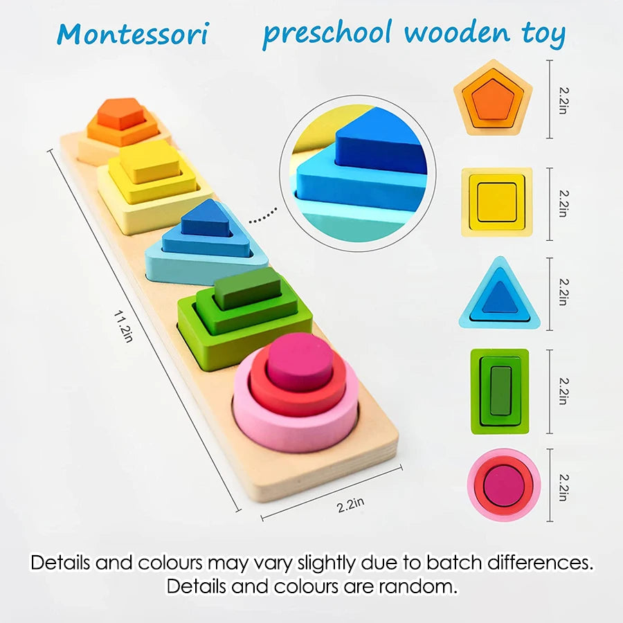 Montessori Wooden Shape Sorter Toy