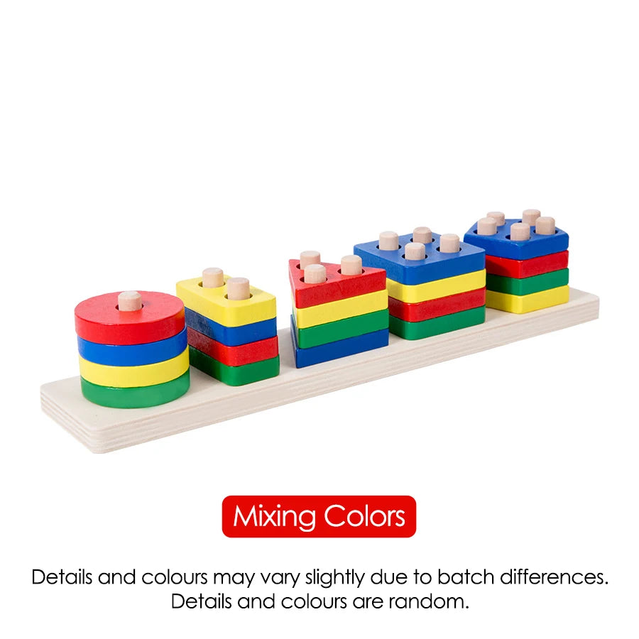 Montessori Wooden Shape Sorter Toy