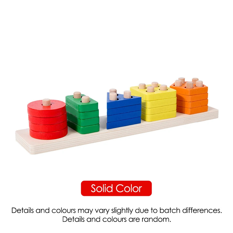Montessori Wooden Shape Sorter Toy