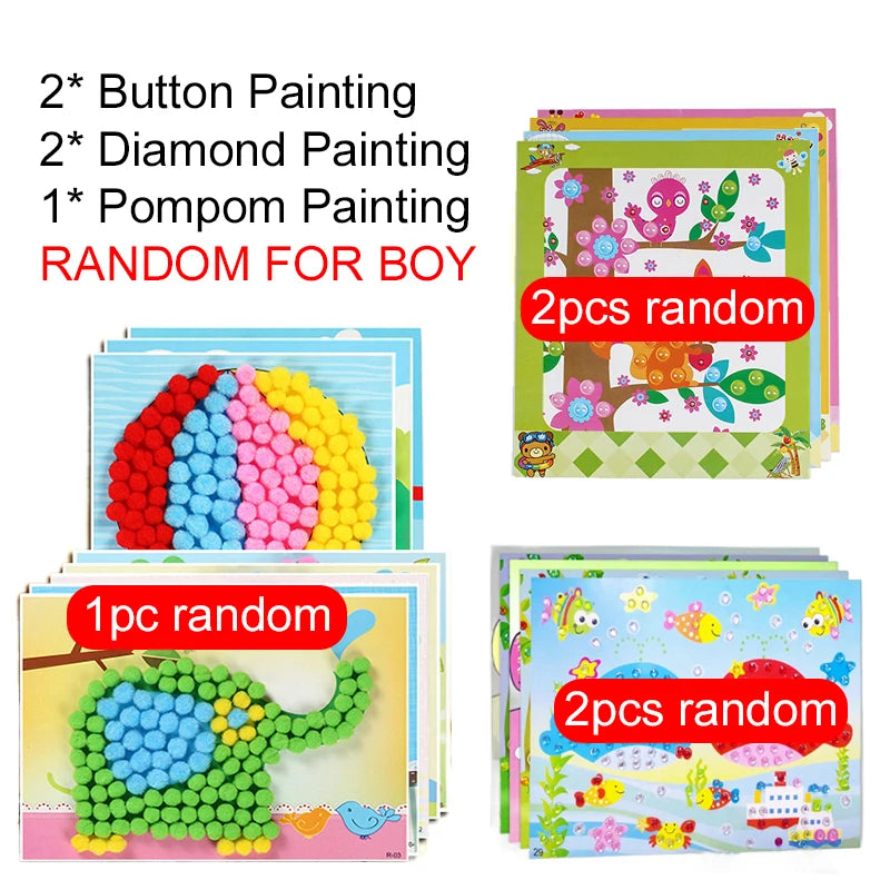 Kids DIY Sticker Craft Toy