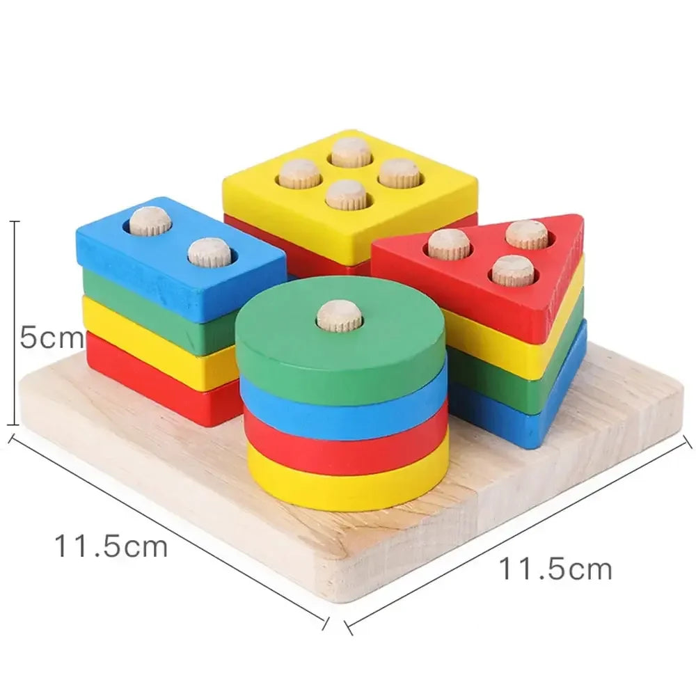 Montessori Wooden Shape Sorter Toy